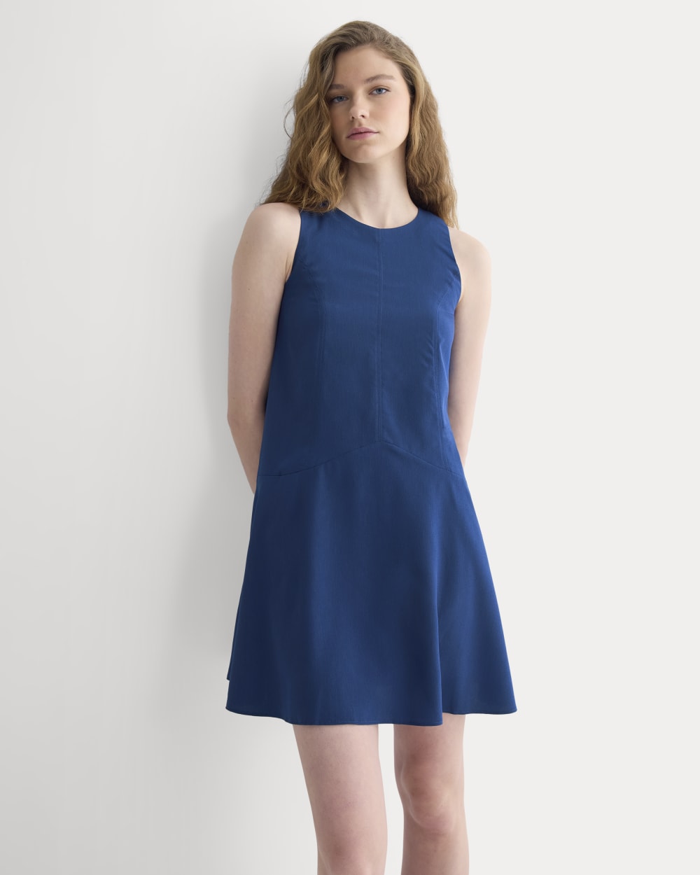 Drop Waist Mini Dress | Estate Blue