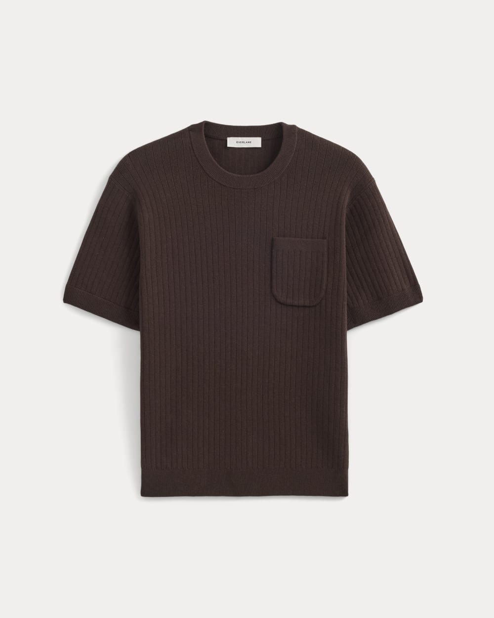 Textured Knit Tee | Coffee Bean