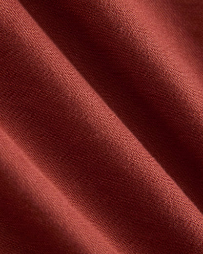 Square Tank in Stretch Linen | Henna Red