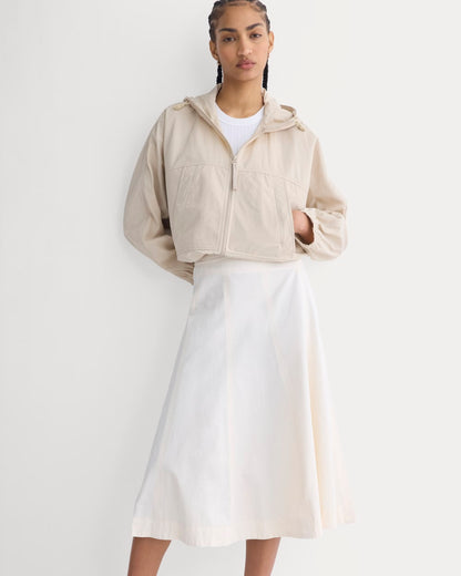 Seamed Midi Skirt | Bone