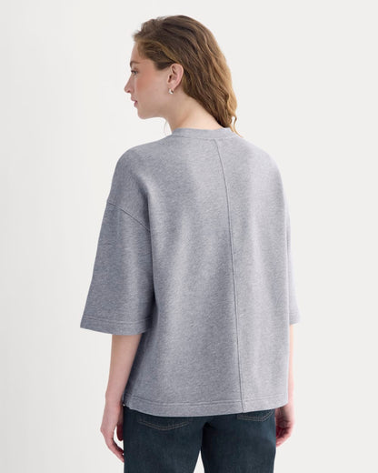 Lightweight Terry Oversized Tee | Vintage Heather Grey
