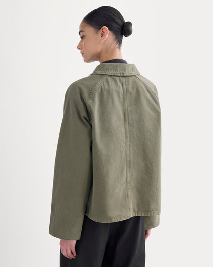 Cropped Denim Jacket | Garment-Dyed Kalamata