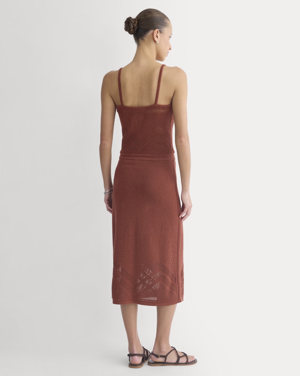 Lace-Knit Cami | Henna Red