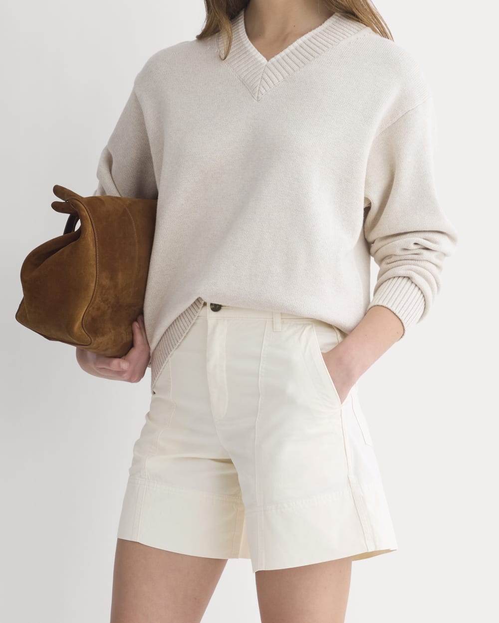 Seamed Everywhere Short | Bone