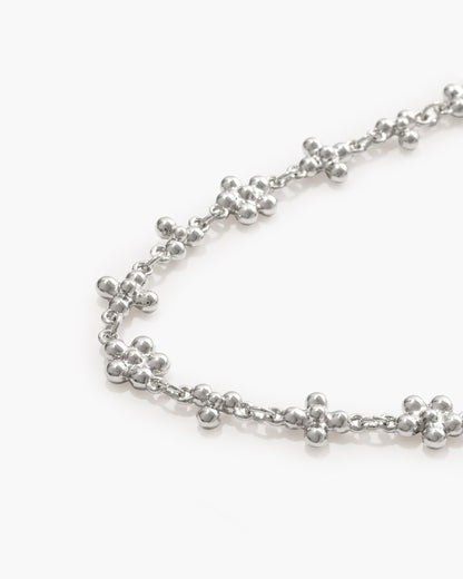 Daisy Molecule Bracelet in Silver