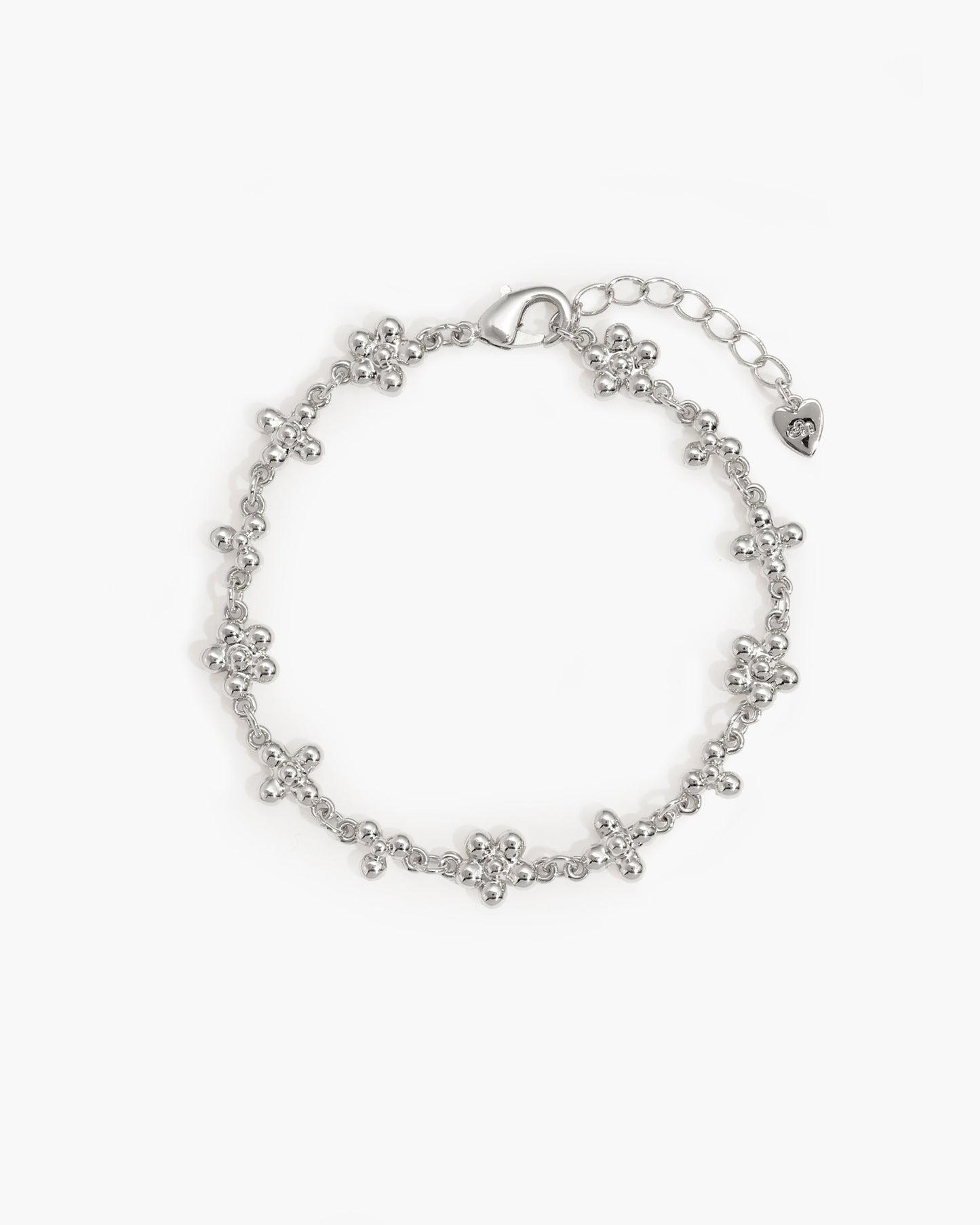 Daisy Molecule Bracelet in Silver