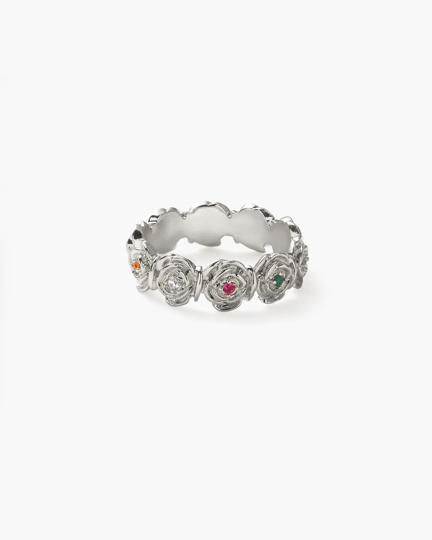 Daisy Rose Ring in Silver