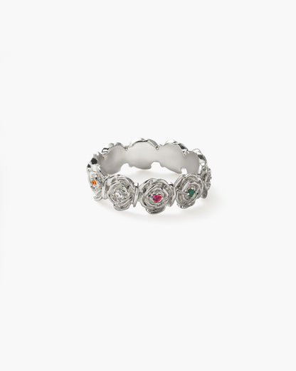 Daisy Rose Ring in Silver