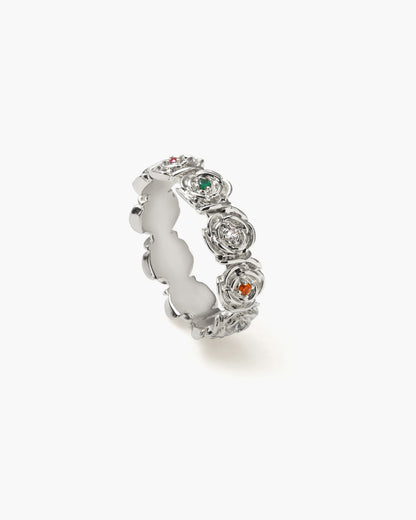 Daisy Rose Ring in Silver