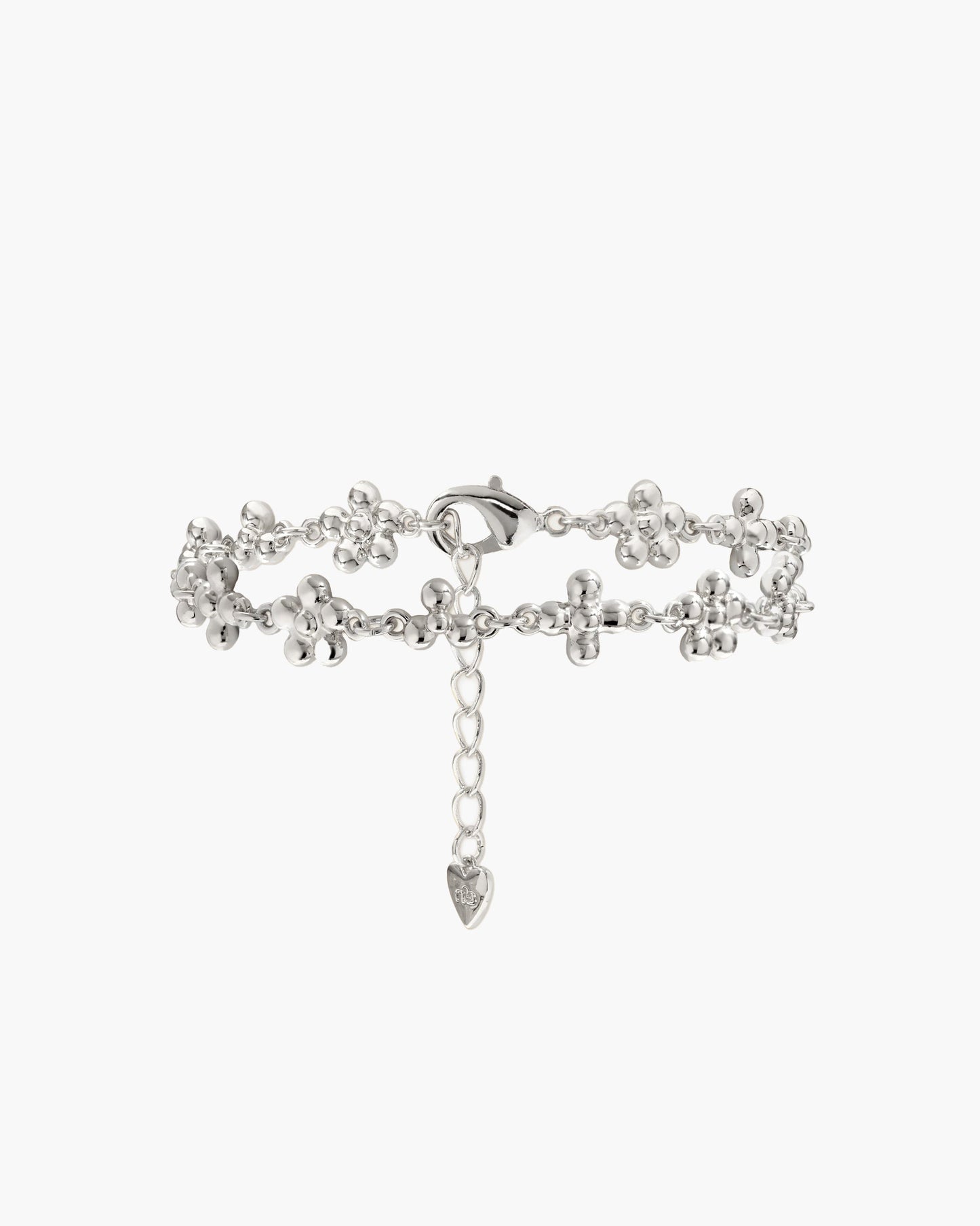 Daisy Molecule Bracelet in Silver