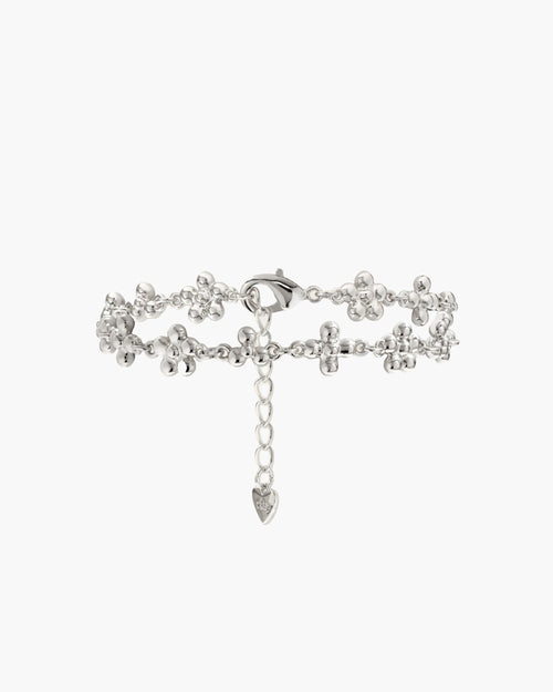 Daisy Molecule Bracelet in Silver