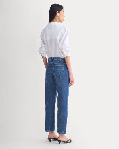 Low-Rise Straight Jean | Dark Indigo