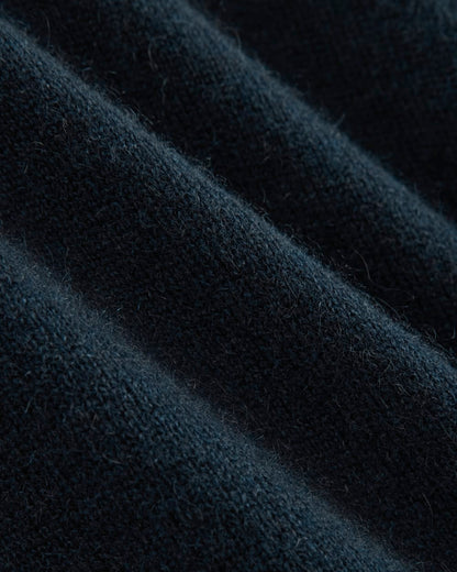 Cashmere Button-Up Shirt | Navy