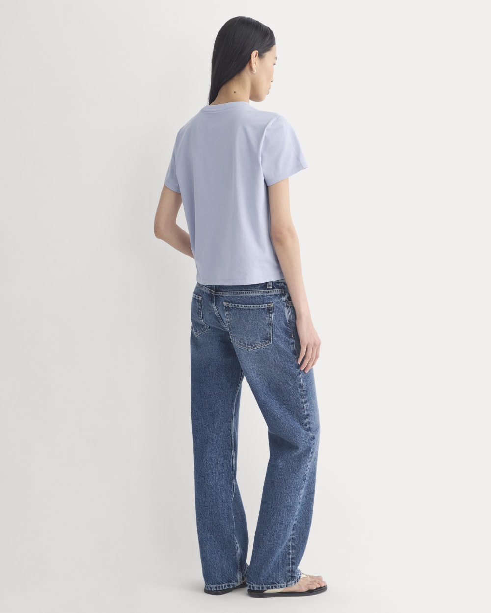 The Box-Cut Tee in Essential Cotton | Aleutian | Pocket