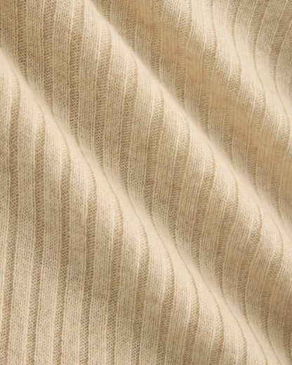 Cashmere Long-Sleeve Mini Dress | Heather Light Camel