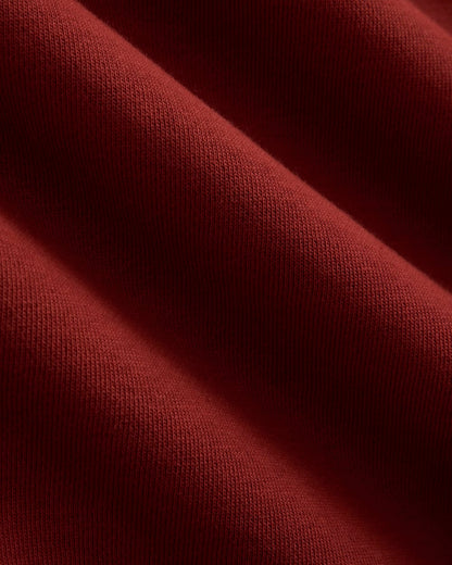 Luxe Fleece Full-Zip Cropped Hoodie | Merlot