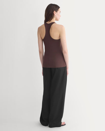Luxe Rib Racerback Tank | Coffee Bean