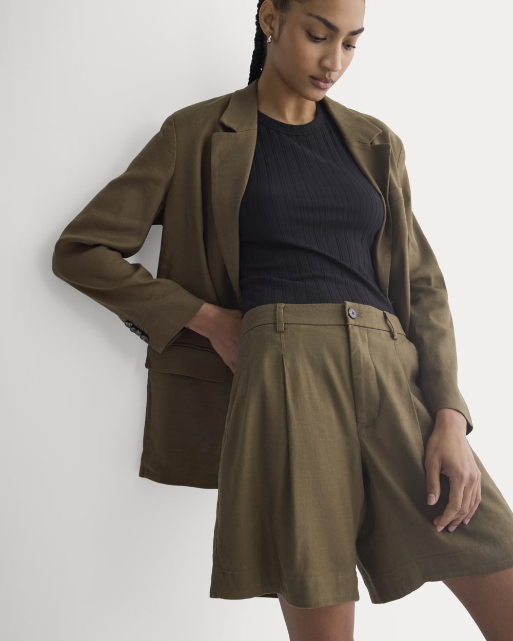 Tailored A-Line Short | Beech