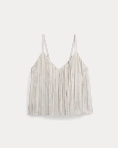 Crinkle Trapeze Tank | Birch