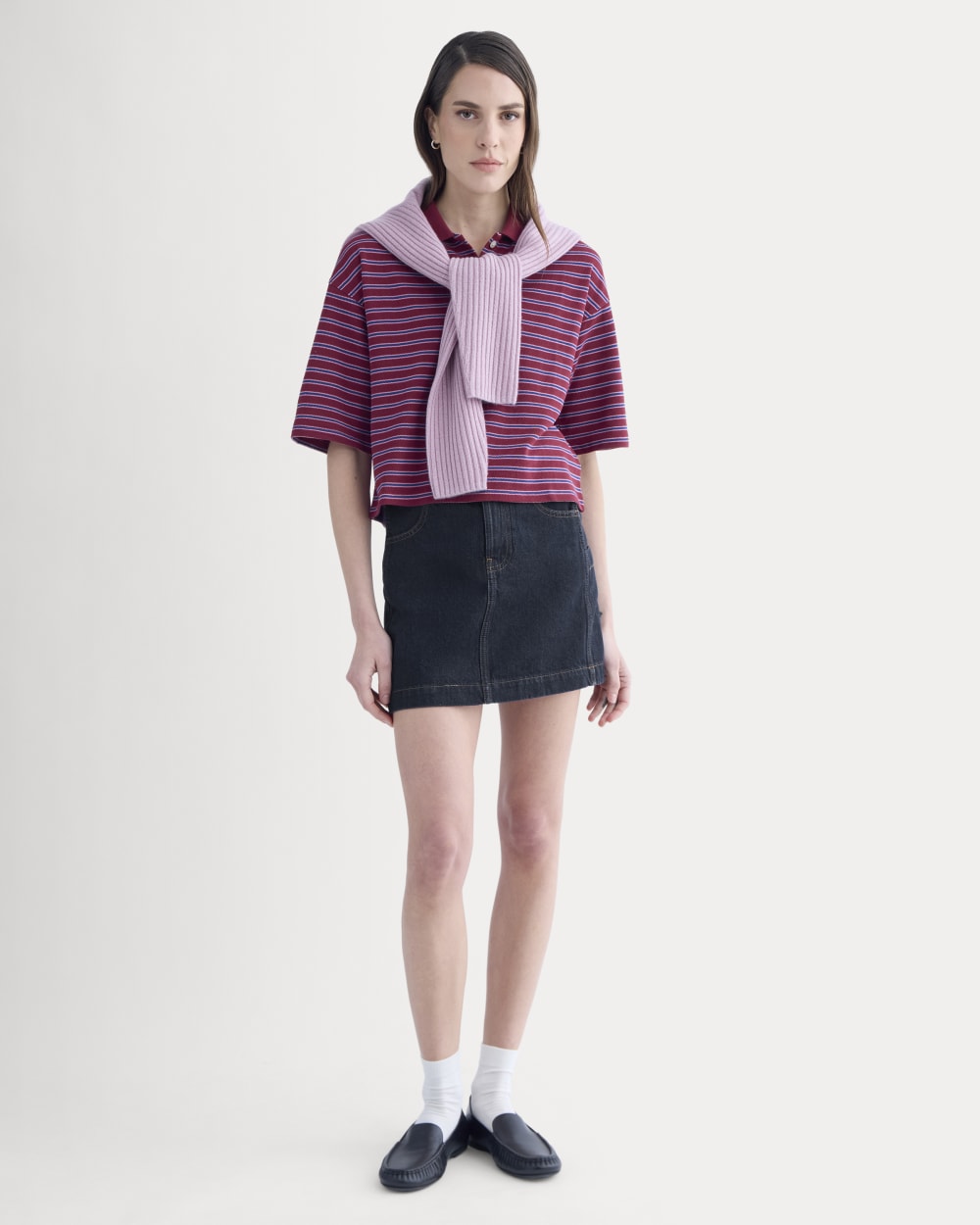 Denim Utility Mini Skirt | Tungsten Rinse