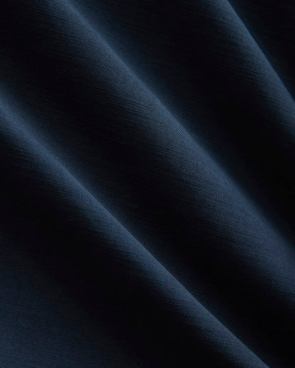 Cropped Slub Trouser | Deep Navy