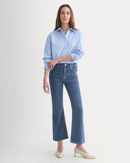 High-Rise Kick Flare Jean | Ocean