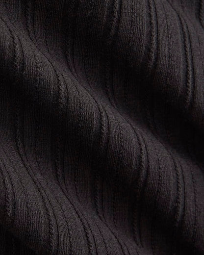 Racerback Tank in Pointelle | Black