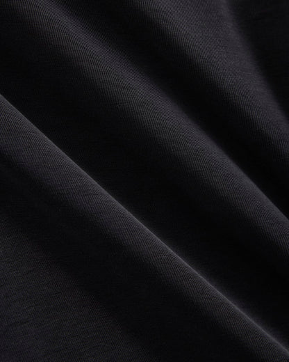 Knit Asymmetrical Midi Dress | Black