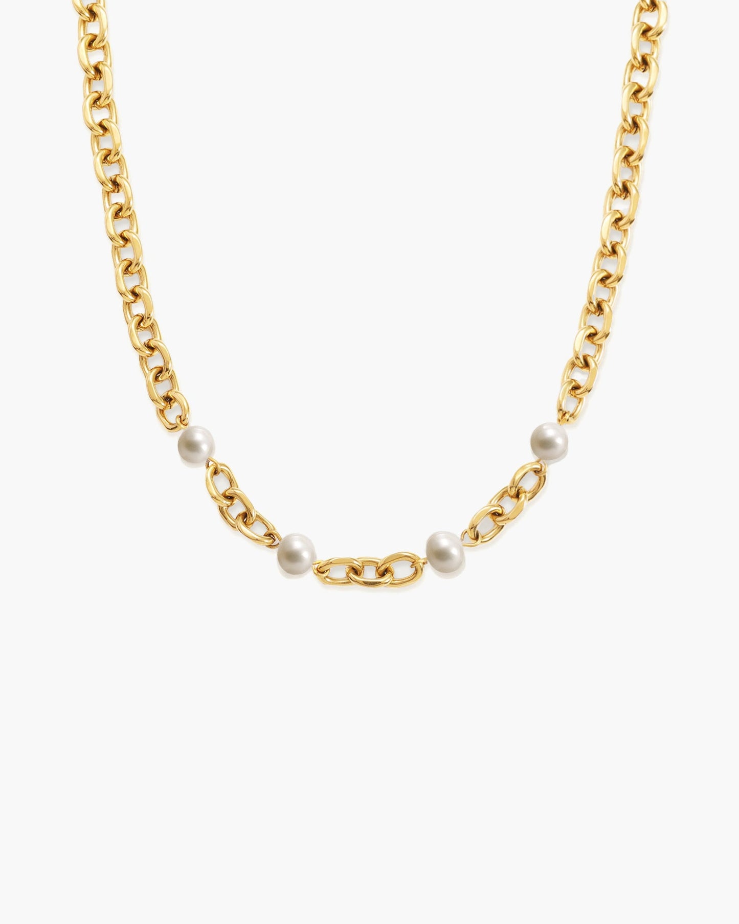 Silver Essence Pearl Necklace