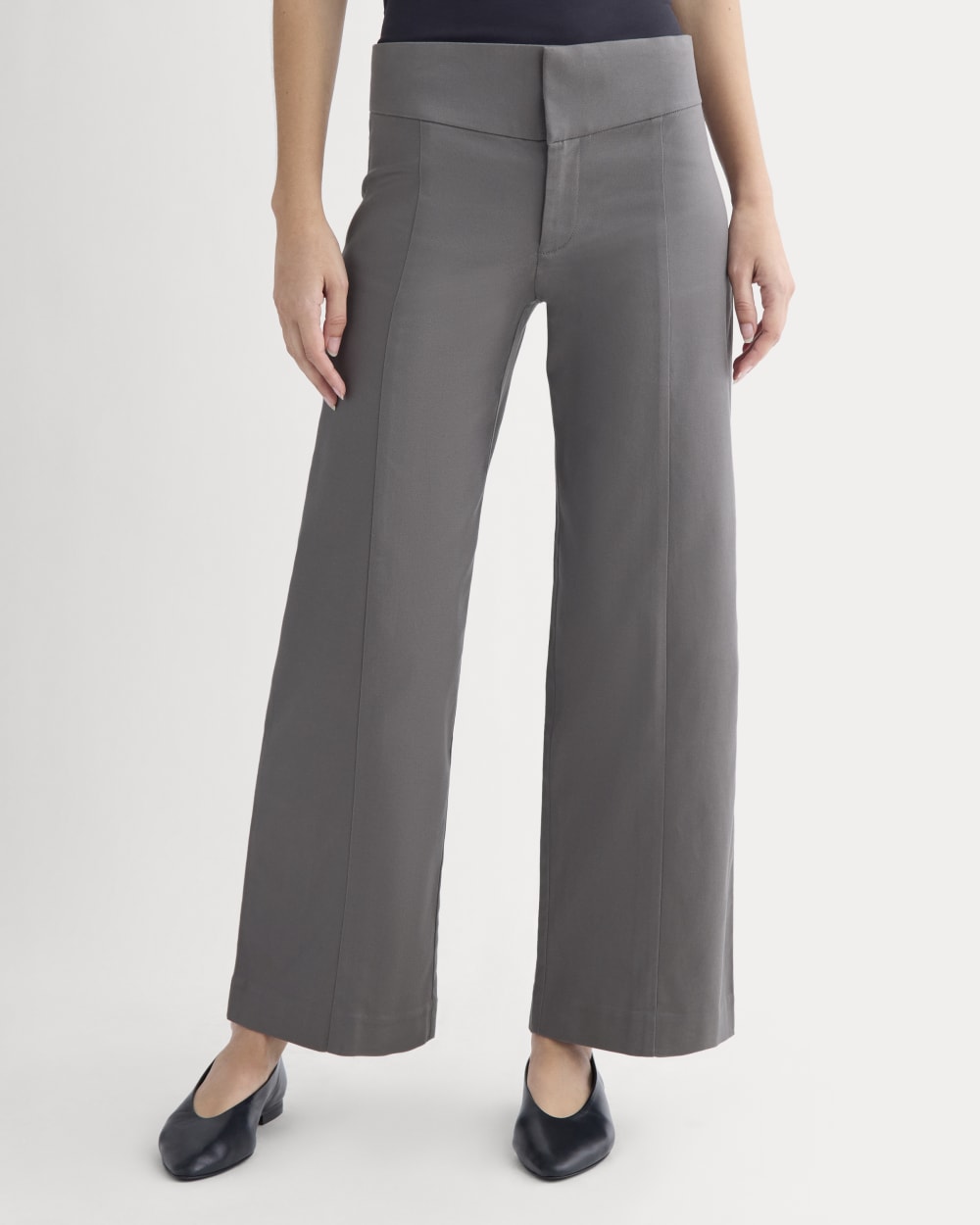 Tailored Drape Seam Pant | Charcoal Grey