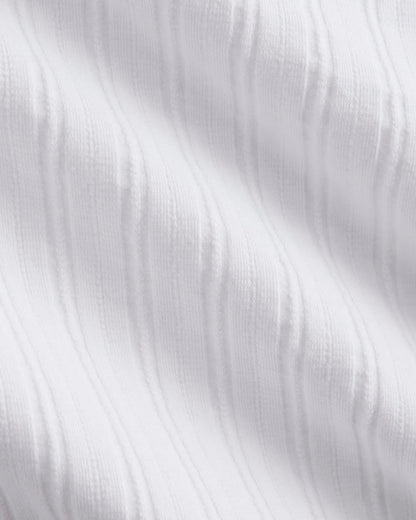 Racerback Tank in Pointelle | White