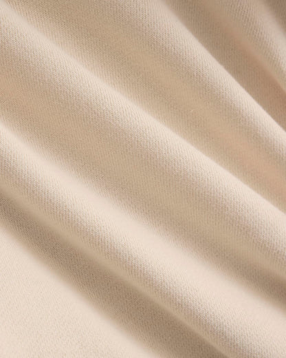 Lightweight Terry Cropped Full-Zip | Parchment