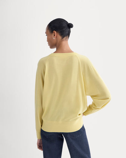 Raglan Sweater in Ultrasoft Merino | Double Cream