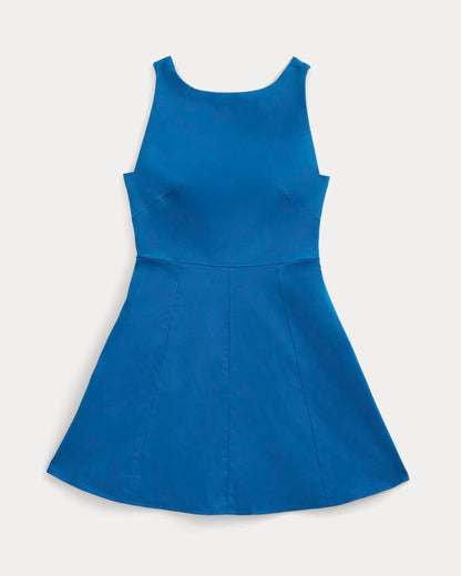 Seamed Open-Back Mini Dress | Imperial Blue