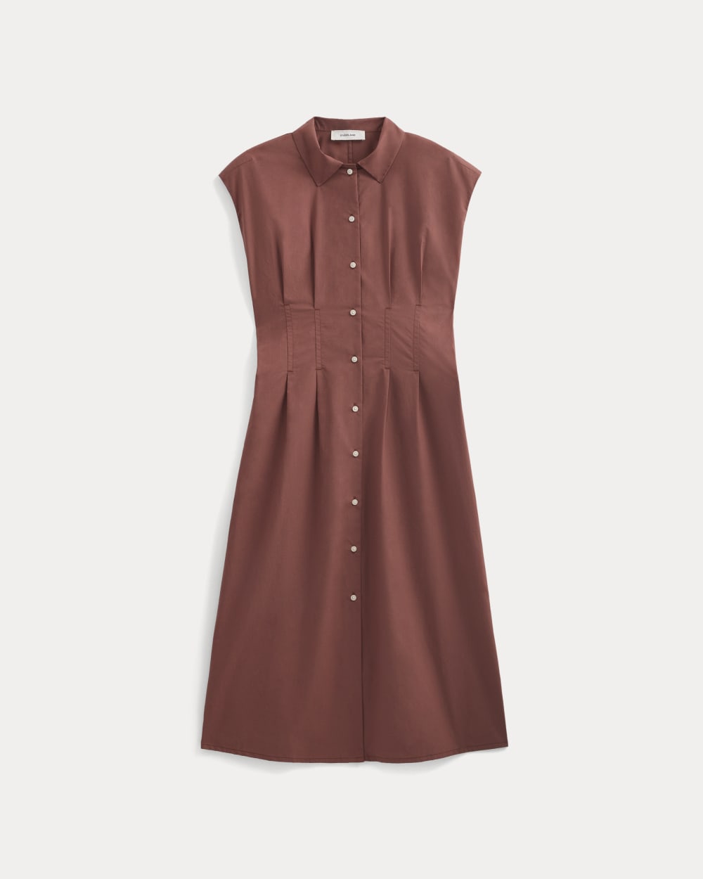 Muscle Shirtdress in Lightweight Cotton | Henna Red