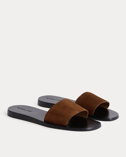 Suede Slide Sandal | Russet Suede