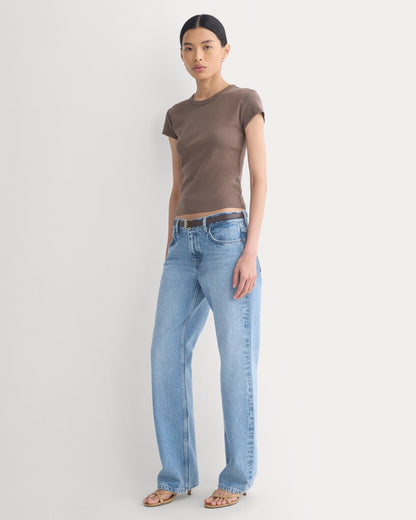 RetroSoft Cotton Crew | Deep Taupe