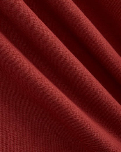 Cropped Luxe Fleece Hoodie | Merlot