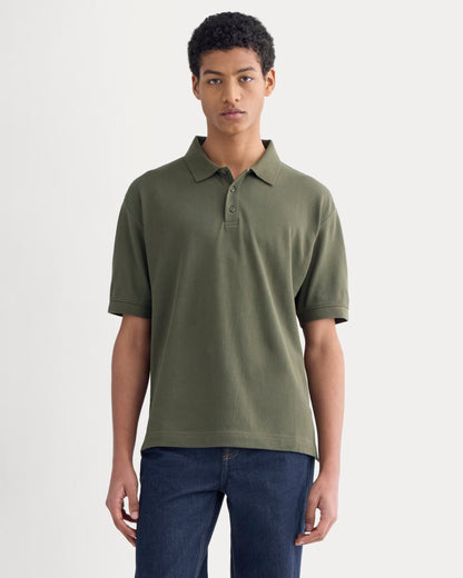 Classic Piqué Polo | Olive Night
