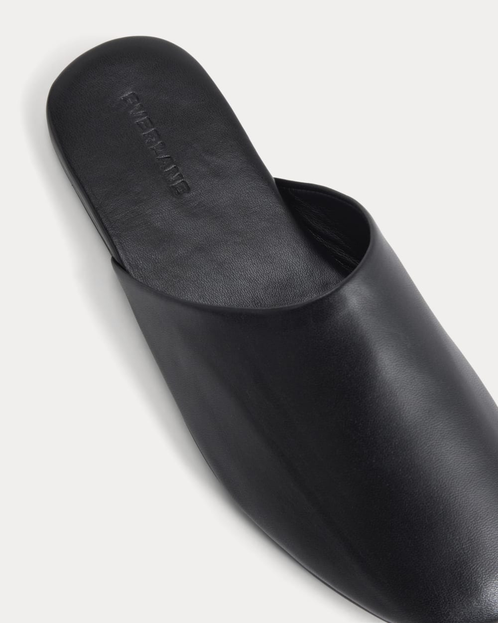 Glove Mule Slipper | Black Leather