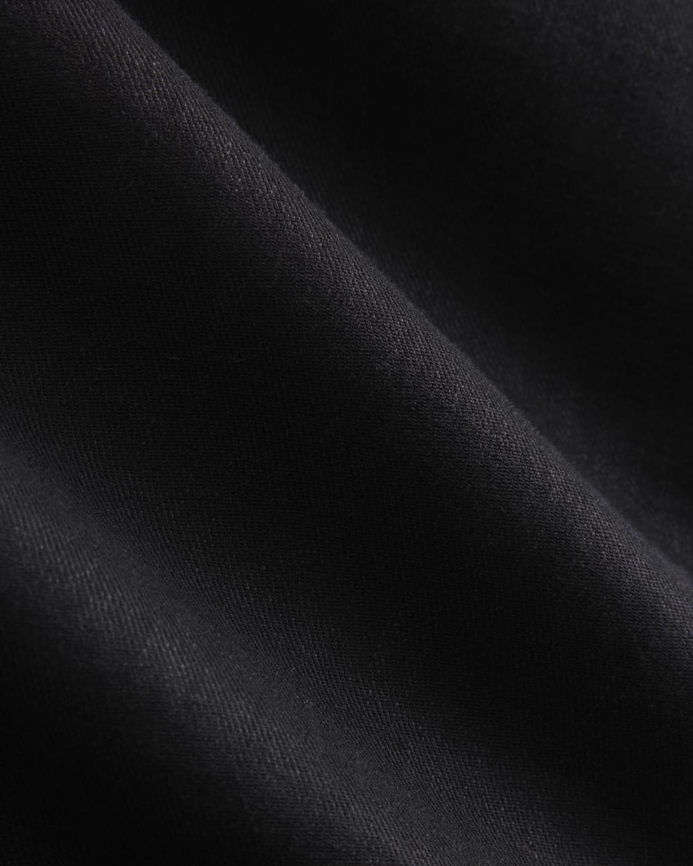 Long Tailored Short in Stretch Linen | Black