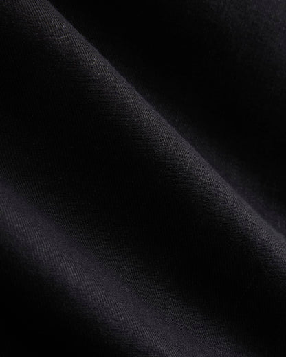 Long Tailored Short in Stretch Linen | Black