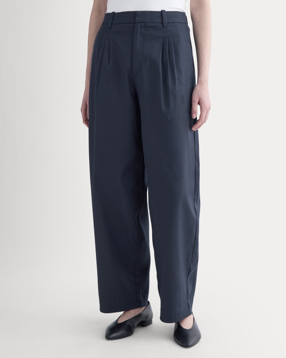 Tailored Drape Balloon Pant | Navy