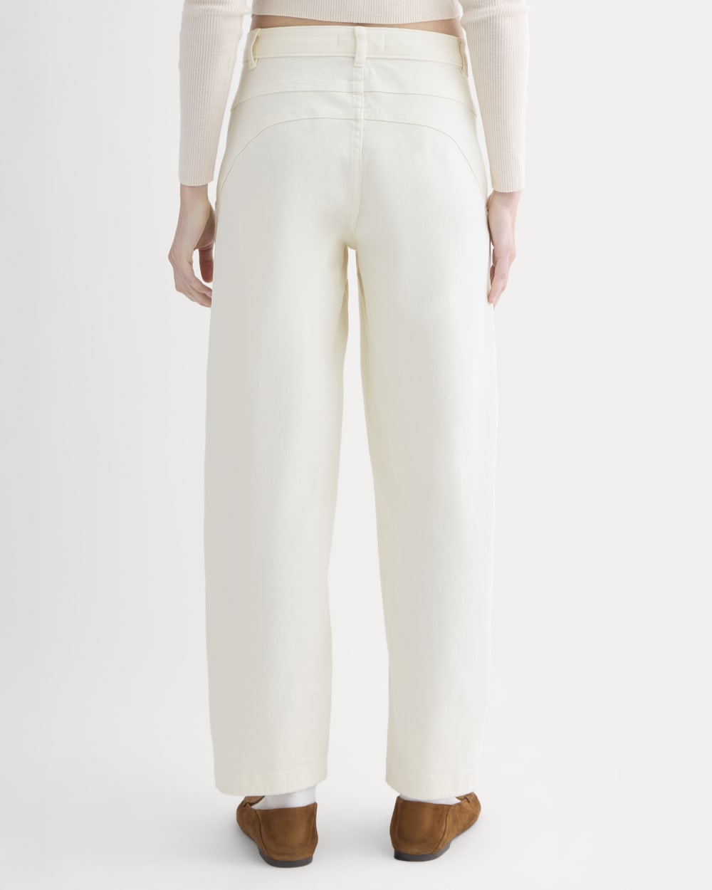 Double-Stitch Barrel Pant | Bone