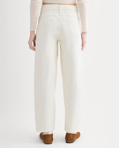 Double-Stitch Barrel Pant | Bone