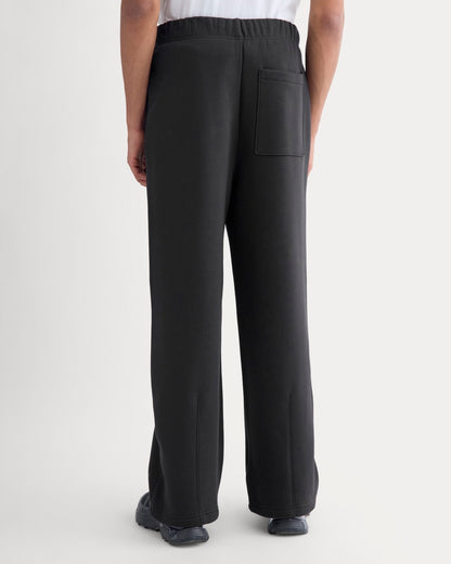 Luxe Fleece Pleated Sweatpant | Black