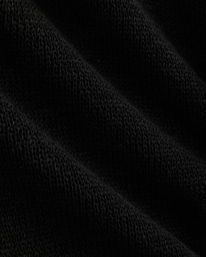Open Collar Polo | Black
