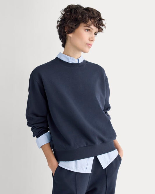 Lightweight Terry Blouson Crew | Navy