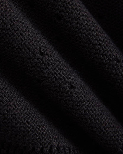 Open-Knit Short in Everyday Cotton | Black