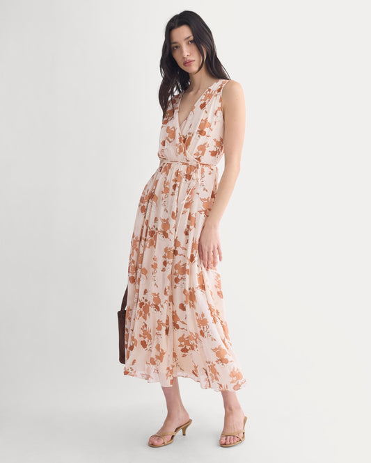 Maxi Dress in Silk Georgette | Soft Floral